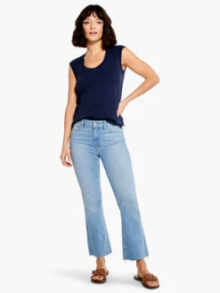 Paige - Collette Crop Flare W/ Raw Hem LIGHT WASH -Varley Nik Shop 7639F724003LWSPRODUCT 01