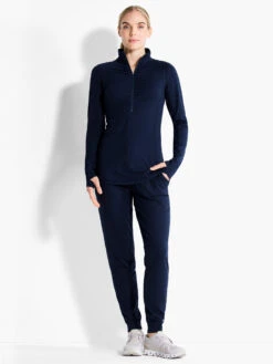 Brushed Flow Half Zip INK -Varley Nik Shop ACTF238052INKPRODUCT 04