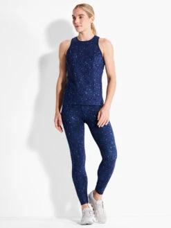 Spotted Blues Flexfit High Neck Tank BLUE MULTI -Varley Nik Shop ACTF238099BLTPRODUCT 04