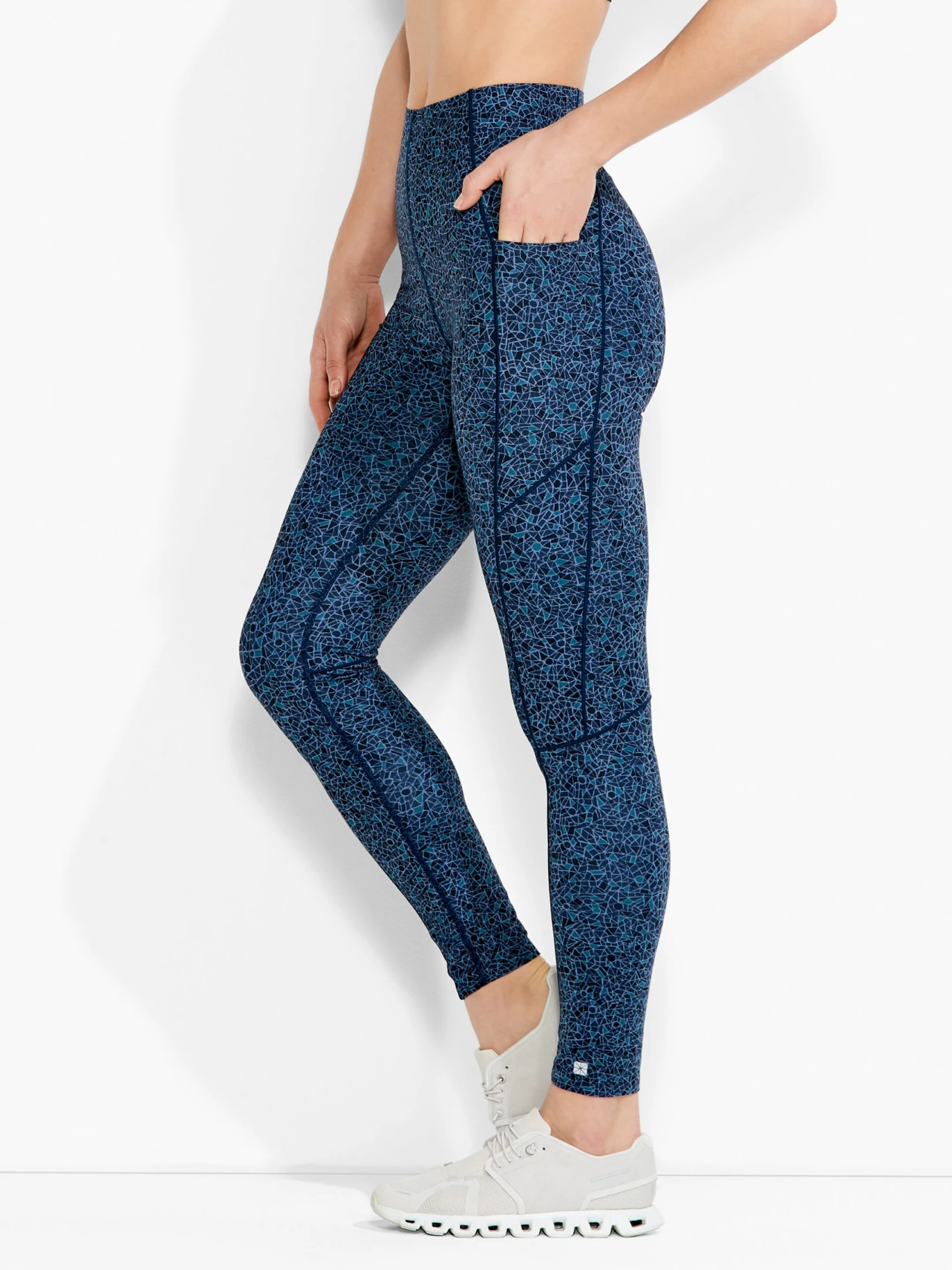 Flexfit Mosaic 7/8 Pocket Legging BLUE MULTI 4 Flexfit Mosaic 7/8 Pocket Legging BLUE MULTI - Image 2