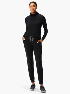 Brushed Flow Turtleneck BLACK ONYX -Varley Nik Shop ACTW238008BLXPRODUCT 04