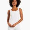 Shelf Bra Tank PAPER WHITE