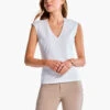 V-Neck Perfect Layer PAPER WHITE -Varley Nik Shop ALL1095PWHPRODUCT 01