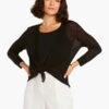 Lightweight 4-Way Cardigan BLACK ONYX