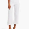Polished Wonderstretch Wide-Leg Crop PAPER WHITE