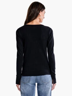 Perfect Rib Knit Cuffed Top -Varley Nik Shop F231007BLXPRODUCT 03