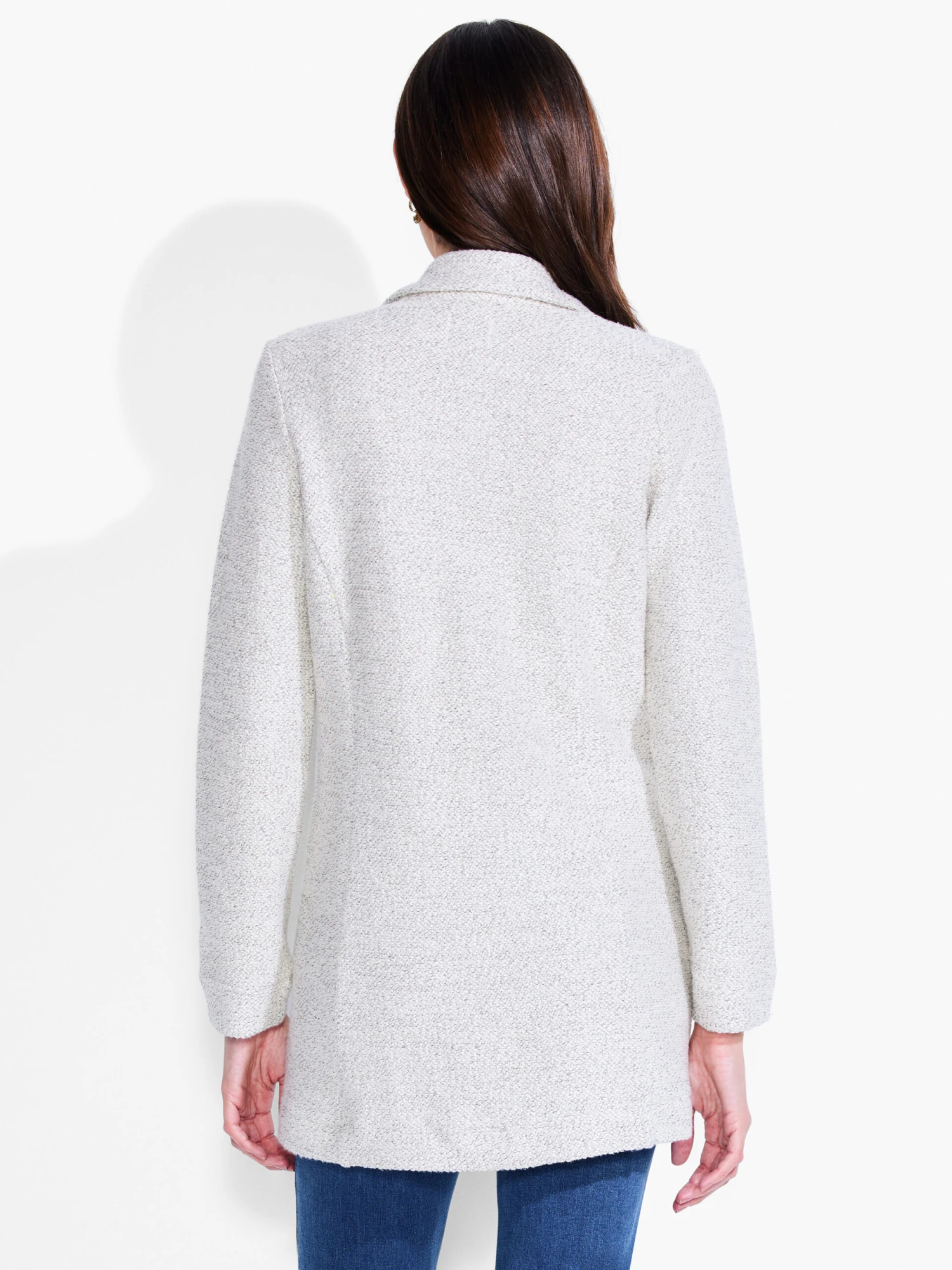 Easy Boucle Knit Blazer CREAM MIX 5 Easy Boucle Knit Blazer CREAM MIX - Image 3