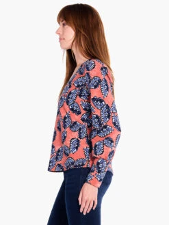 Amber Blues Top BLUE MULTI -Varley Nik Shop F231026BLTPRODUCT 02