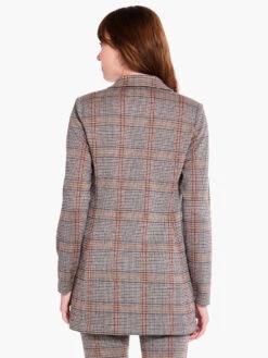 Sketched Plaid Knit Blazer NEUTRAL MULTI -Varley Nik Shop F231029NUMPRODUCT 03