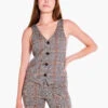 Sketched Plaid Knit Vest NEUTRAL MULTI 1 Sketched Plaid Knit Vest NEUTRAL MULTI -Varley Nik Shop F231033NUMPRODUCT 01