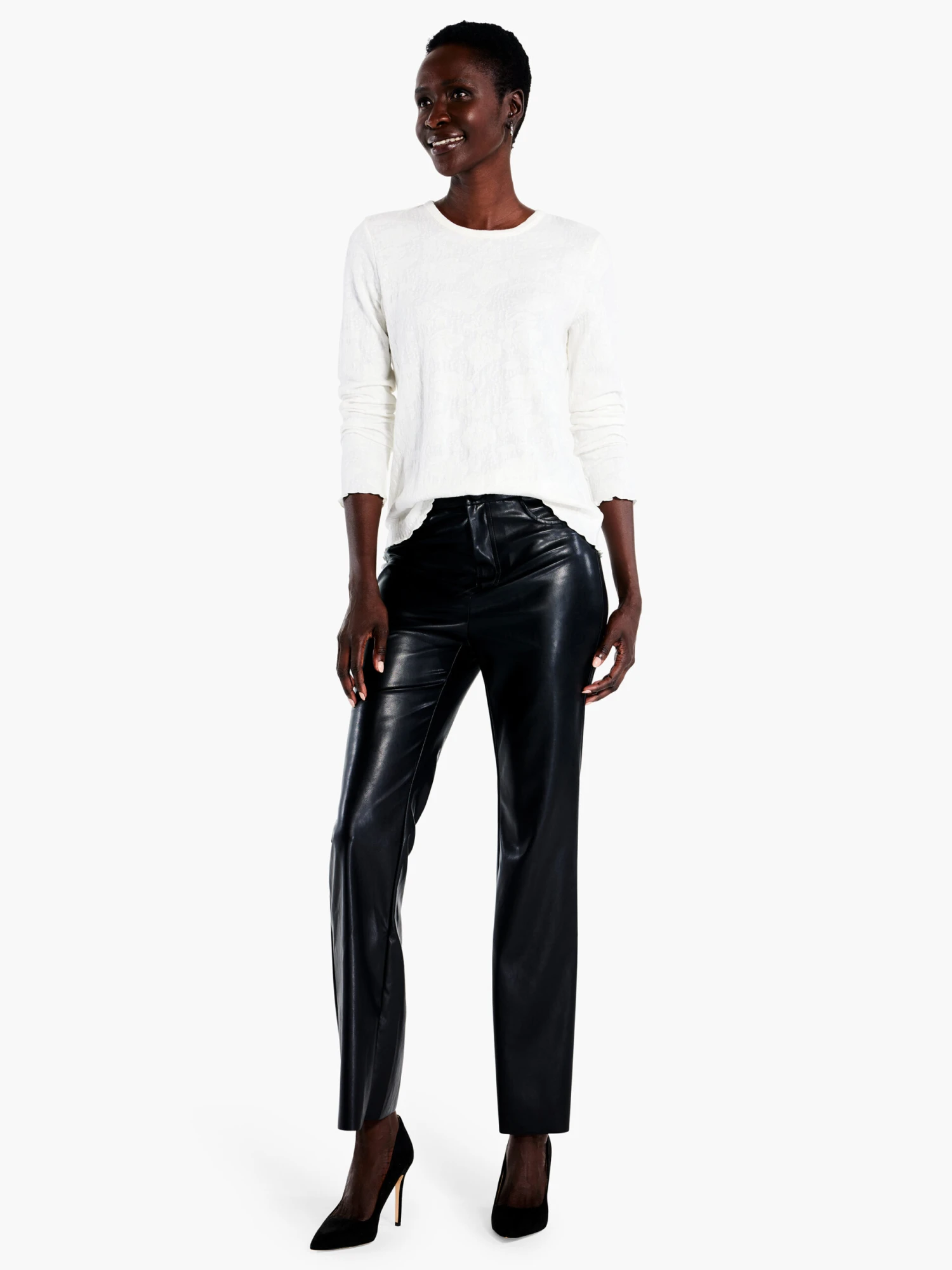 Lace Knit Tee CREAM 6 Lace Knit Tee CREAM - Image 4