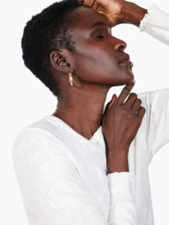 Lace Knit Tee CREAM 11 Lace Knit Tee CREAM -Varley Nik Shop F231034CRMPRODUCT 05