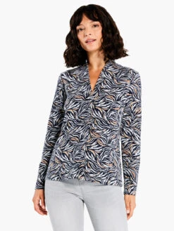 Forest Fern Top GREY MULTI