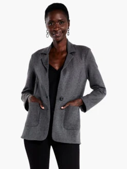 All Day Terry Knit Blazer ECLIPSE