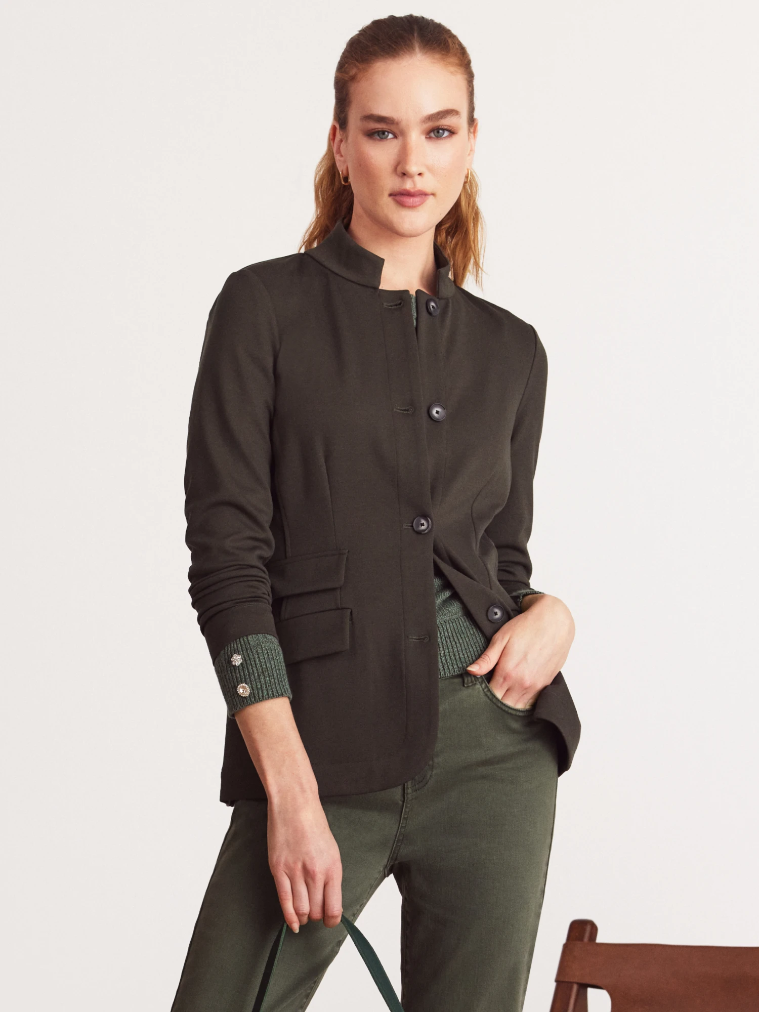 Drapey Ponte Blazer BRIAR 3 Drapey Ponte Blazer BRIAR