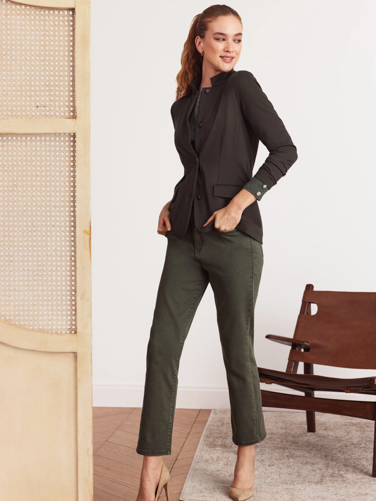 Drapey Ponte Blazer BRIAR 8 Drapey Ponte Blazer BRIAR - Image 6