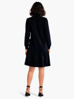 Tiered French Terry Dress BLACK ONYX -Varley Nik Shop F231212BLXPRODUCT 03