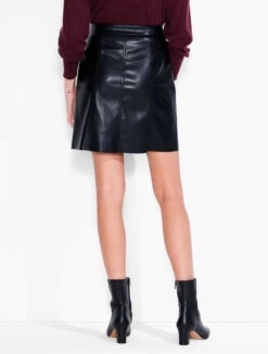 Faux Leather Slim Skirt BLACK ONYX -Varley Nik Shop F231339BLXPRODUCT 02