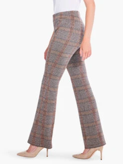 31" Sketched Plaid Bootcut Knit Pant NEUTRAL MULTI 10 31" Sketched Plaid Bootcut Knit Pant NEUTRAL MULTI -Varley Nik Shop F231343NUMPRODUCT 03