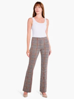 31" Sketched Plaid Bootcut Knit Pant NEUTRAL MULTI 13 31" Sketched Plaid Bootcut Knit Pant NEUTRAL MULTI -Varley Nik Shop F231343NUMPRODUCT 04
