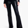 31" Faux Leather Bootcut Pant BLACK ONYX