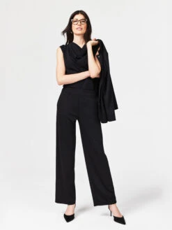 29" Drapey Ponte Wide Leg Ankle Pant -Varley Nik Shop F231352BLXPRODUCT 05