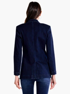 Soft As Butter Denim Blazer TWILIGHT -Varley Nik Shop F231505TWIPRODUCT 03