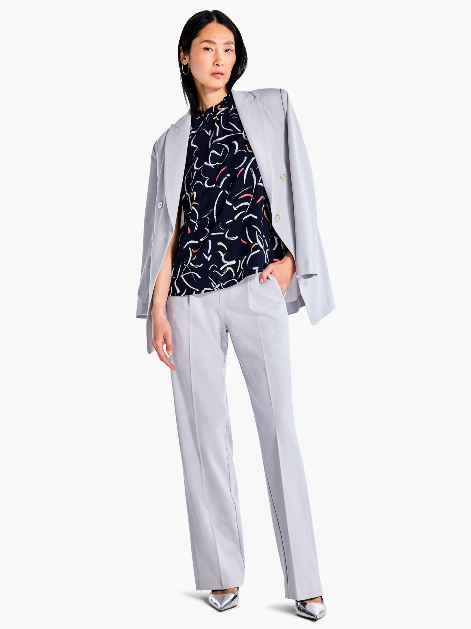 Doodle Clouds Tank INDIGO MULTI 3 Doodle Clouds Tank INDIGO MULTI