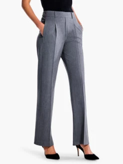 31" The Avenue Wide Leg Pleated Pant CHARCOAL -Varley Nik Shop F231826CHRPRODUCT 03
