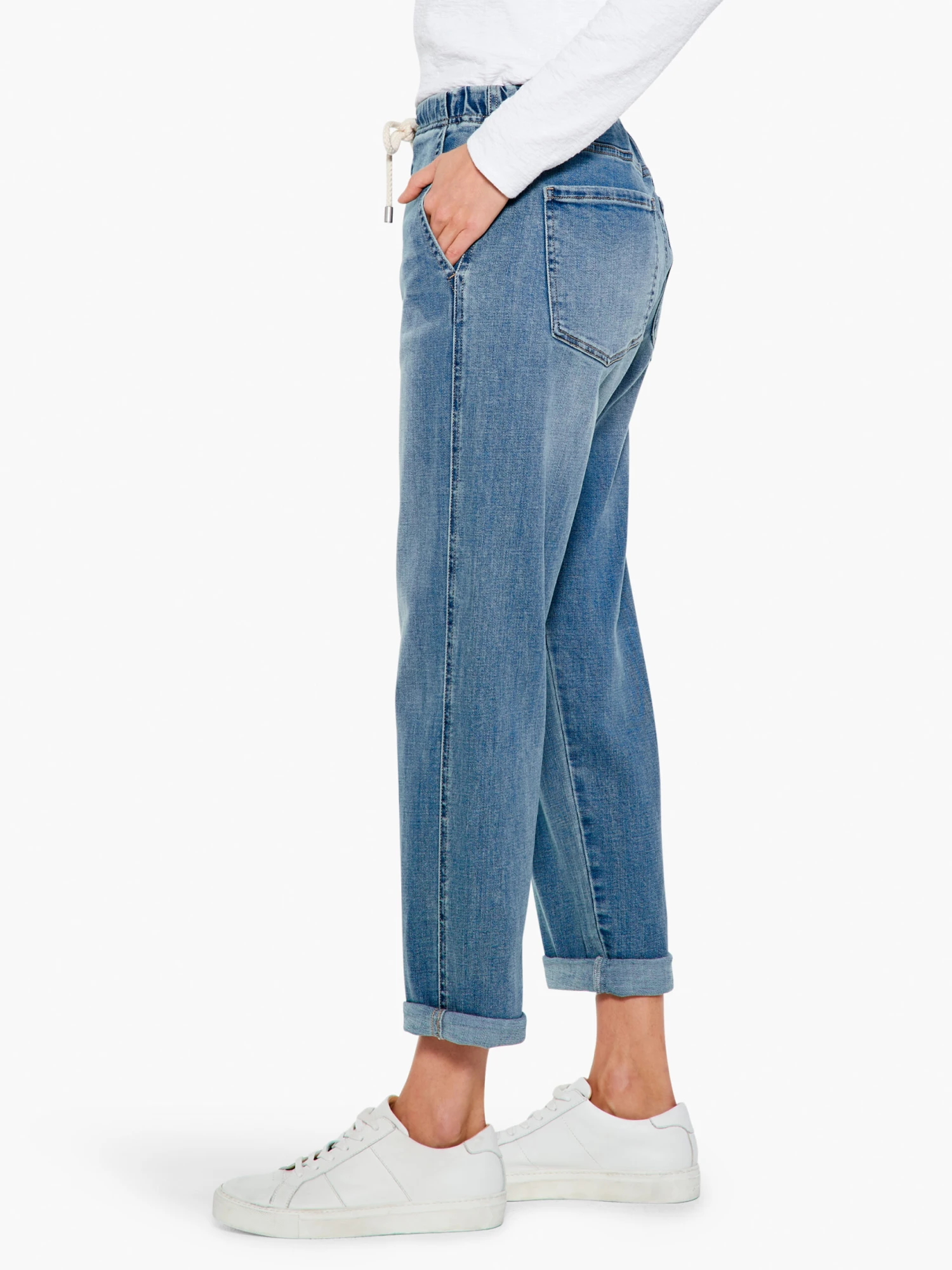 Liverpool The Rascal Tie Front Cuffed Pant DENIM 4 Liverpool The Rascal Tie Front Cuffed Pant DENIM - Image 2