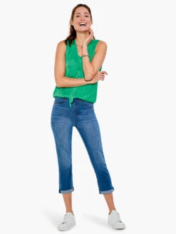 Liverpool Chloe Crop Skinny Jean With Rolled Cuff DENIM -Varley Nik Shop LM7065CH1DENPRODUCT 01