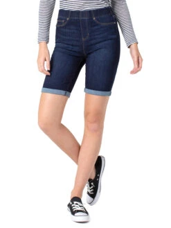 Liverpool Chloe Pull-On Bermuda DARK DENIM