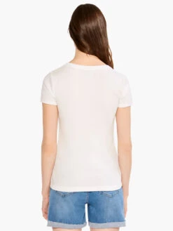 Perfect Knit Rib Short Sleeve V Tee PAPER WHITE -Varley Nik Shop M231045PWHPRODUCT 03