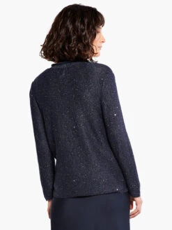 Sequin Cardigan DARK INDIGO -Varley Nik Shop M231108DIDPRODUCT 03