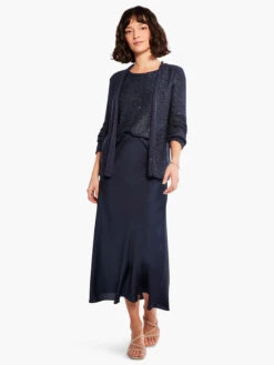 Sequin Cardigan DARK INDIGO -Varley Nik Shop M231108DIDPRODUCT 04