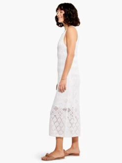 Crochet Statement Dress PAPER WHITE -Varley Nik Shop M231220PWHPRODUCT 02