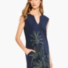 Embroidered Fauna Dress INDIGO MULTI