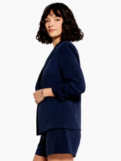 Scrunch Sleeve Avenue Jacket DARK INDIGO -Varley Nik Shop M231502DIDPRODUCT 02
