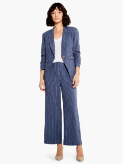 Central Park Scrunch Sleeve Jacket BLUE MULTI -Varley Nik Shop M231509BLTPRODUCT 04