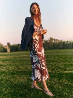 Central Park Scrunch Sleeve Jacket BLUE MULTI -Varley Nik Shop M231509BLTPRODUCT 05