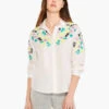 Placed Petals Shirt WHITE MULTI