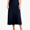 Crepe Slip Skirt DARK INDIGO