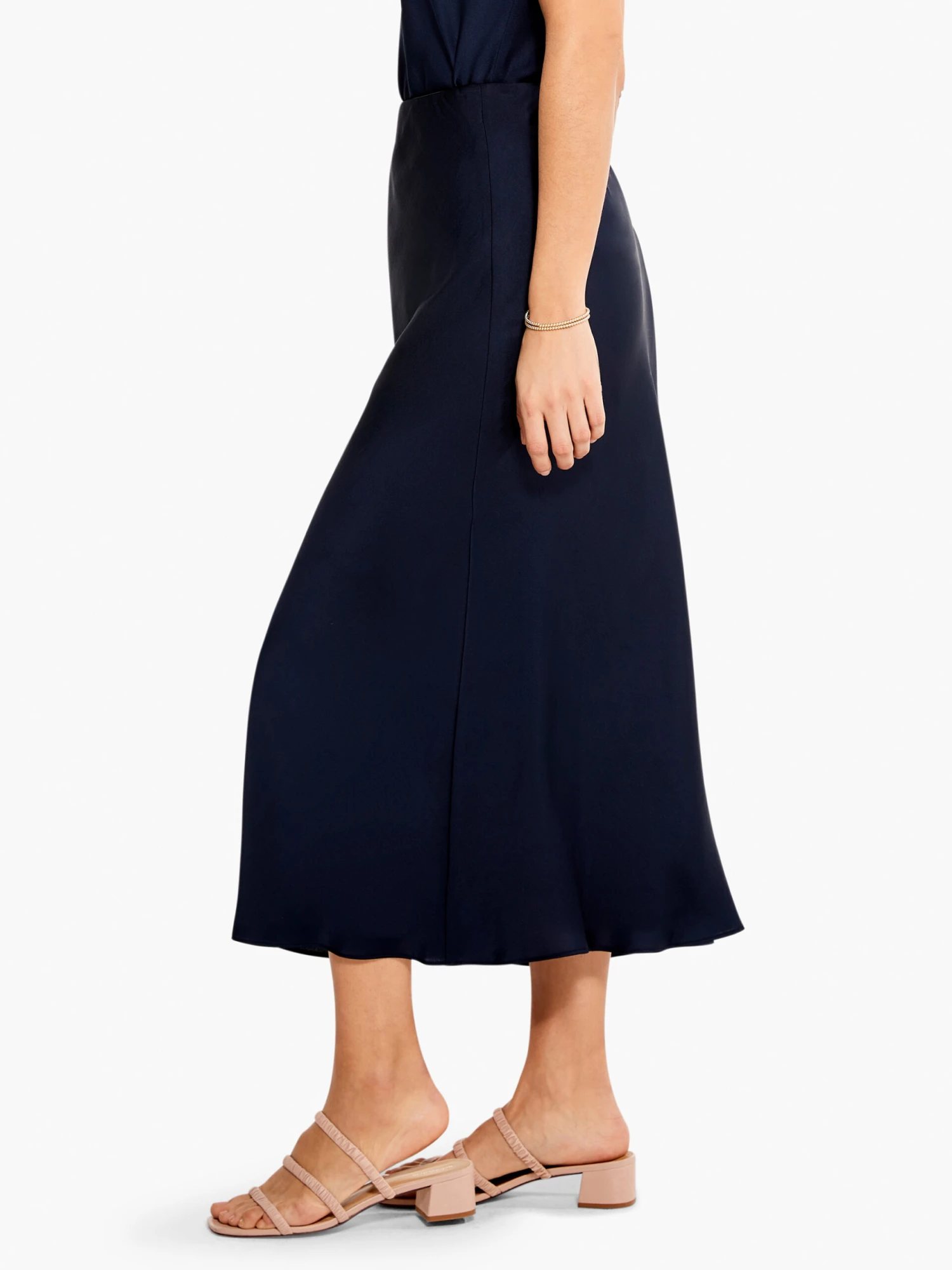 Crepe Slip Skirt DARK INDIGO 5 Crepe Slip Skirt DARK INDIGO - Image 3