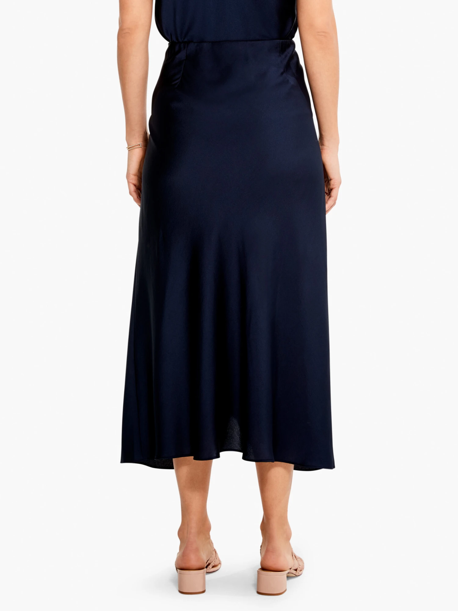 Crepe Slip Skirt DARK INDIGO 6 Crepe Slip Skirt DARK INDIGO - Image 4
