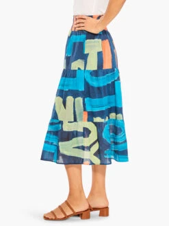 Love Art Joy Skirt INDIGO MULTI -Varley Nik Shop M231711IMIPRODUCT 02