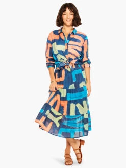 Love Art Joy Skirt INDIGO MULTI -Varley Nik Shop M231711IMIPRODUCT 04