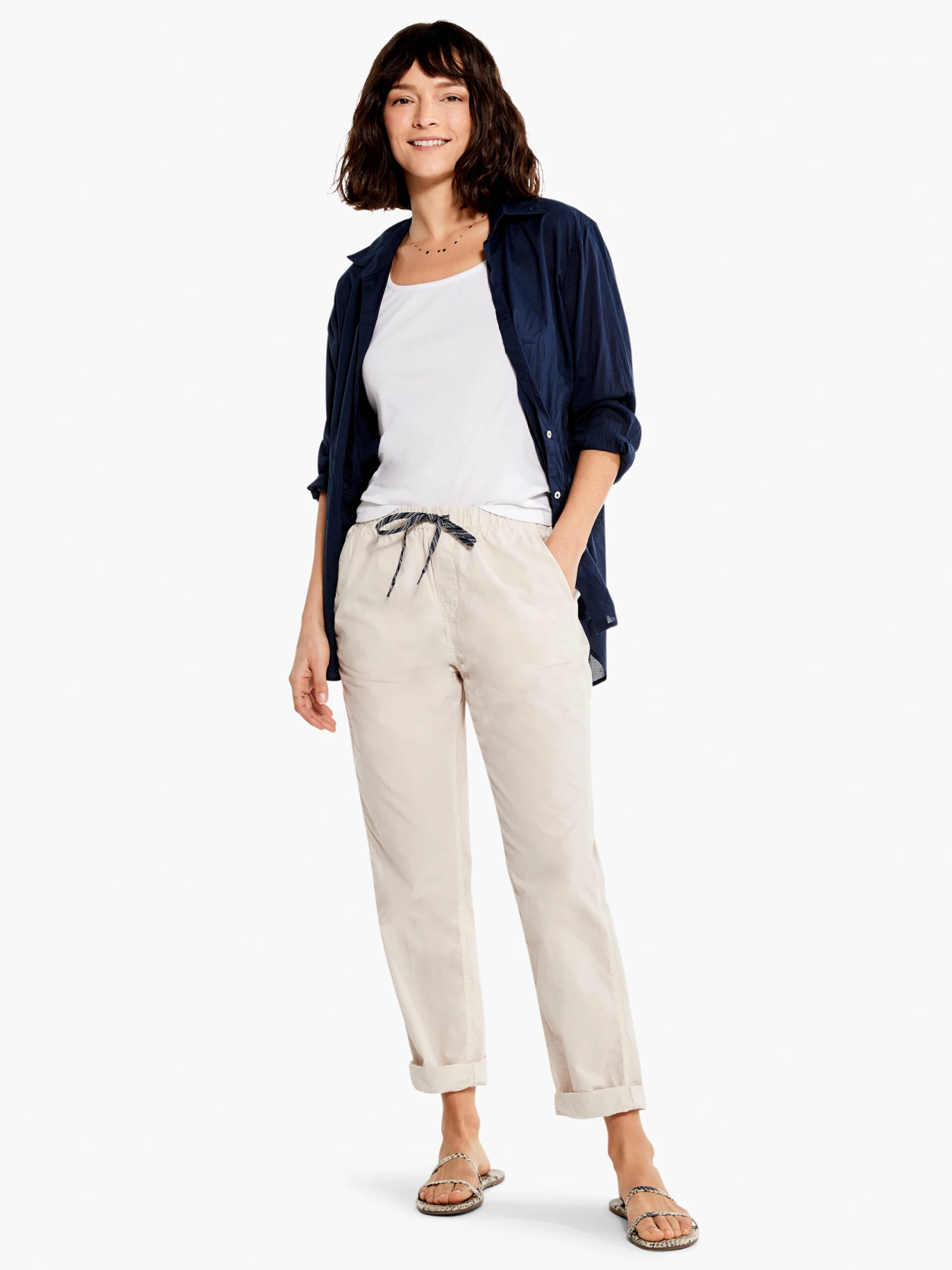 Cotton Poplin Relaxed Ankle Pant 4 Cotton Poplin Relaxed Ankle Pant - Image 2