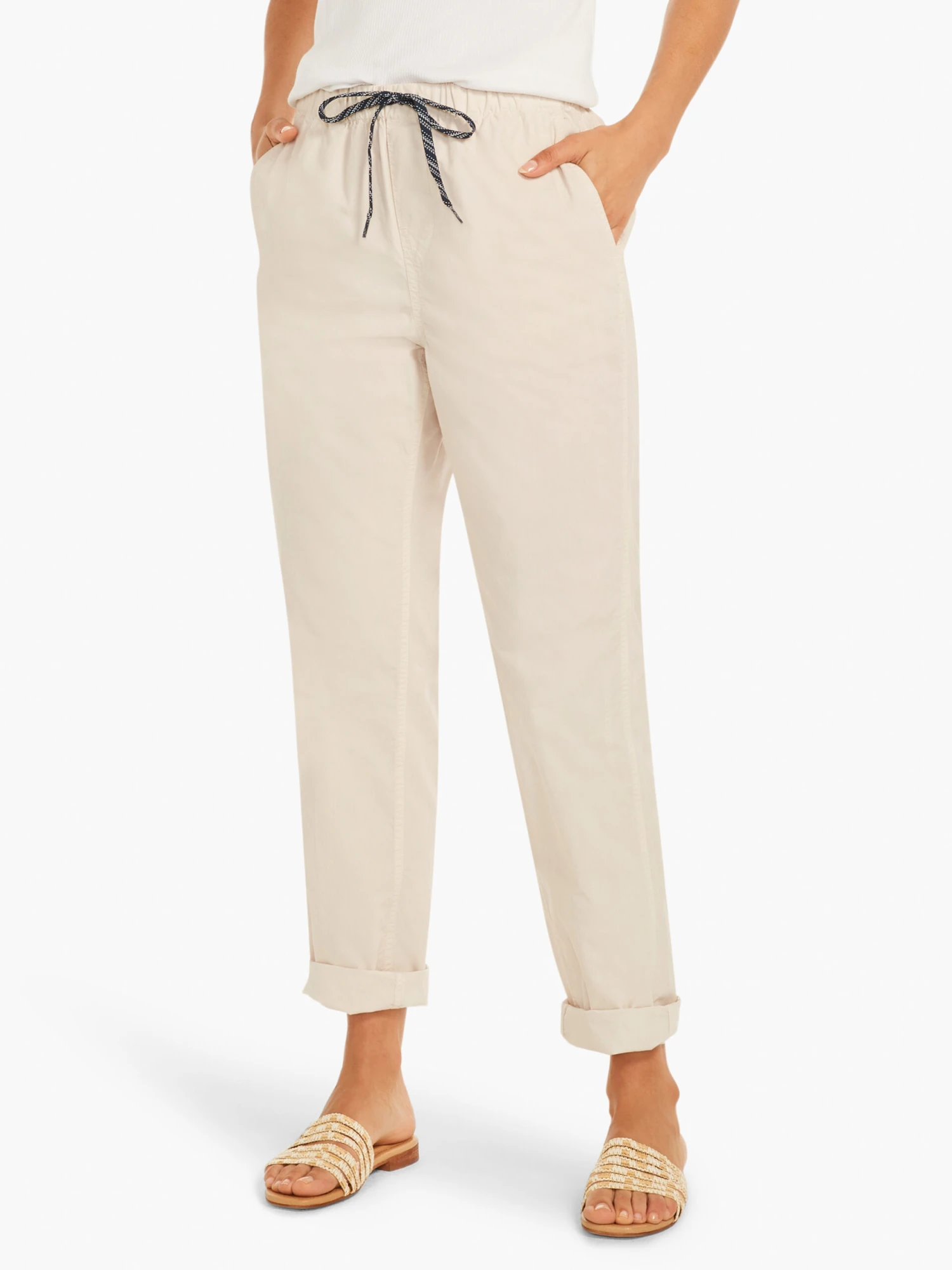 Cotton Poplin Relaxed Ankle Pant 3 Cotton Poplin Relaxed Ankle Pant
