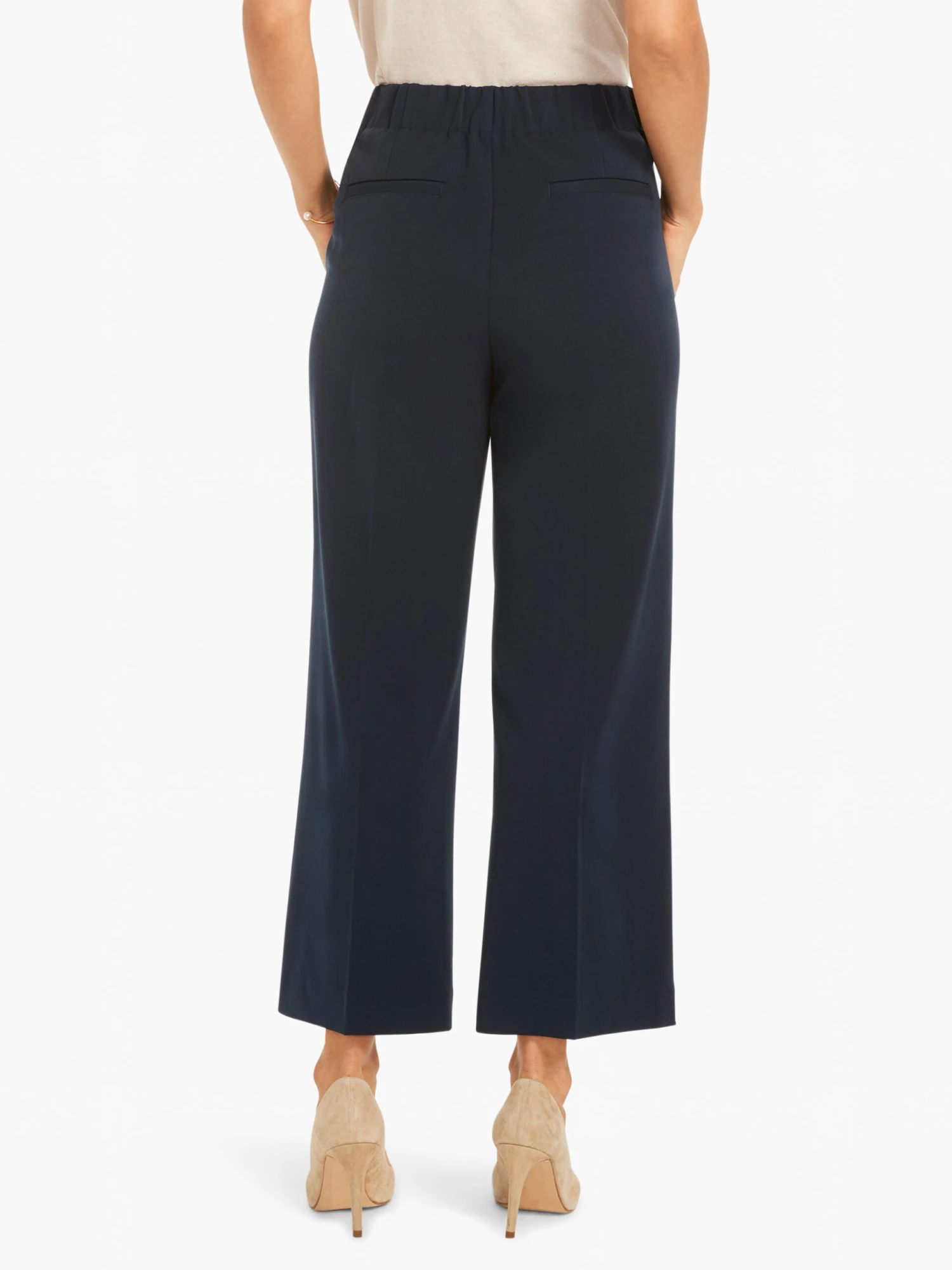 Avenue Summer Wide-Leg Crop Trouser DARK INDIGO 5 Avenue Summer Wide-Leg Crop Trouser DARK INDIGO - Image 3