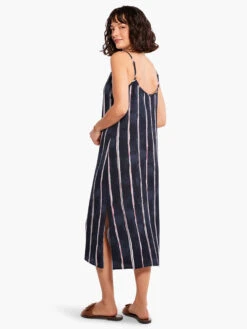 Wavy Lines Slip Dress INDIGO MULTI -Varley Nik Shop M231950IMIPRODUCT 03